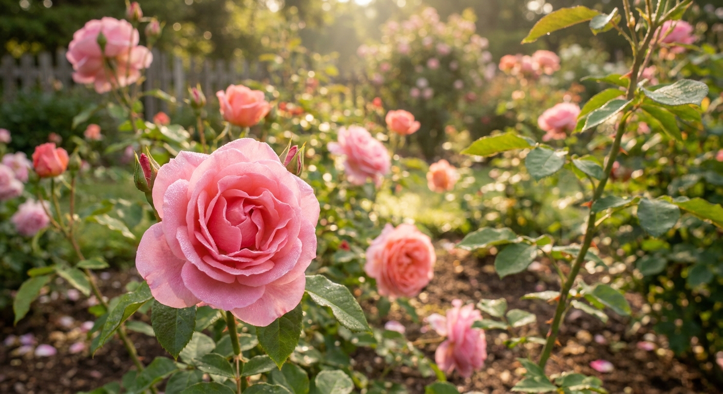 Libra pink rose print